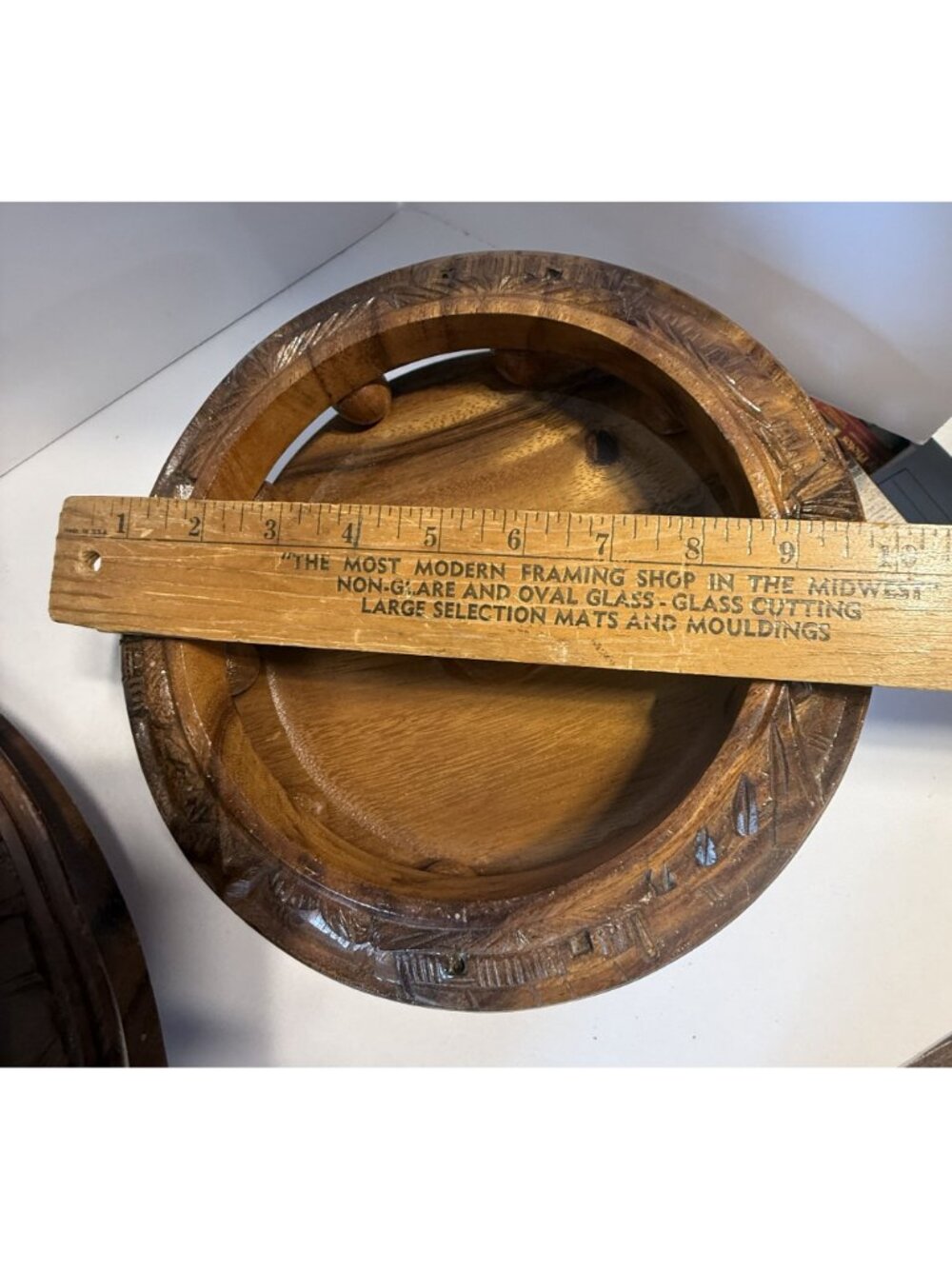 Vintage Rosas Philippine Monkey Pod Wood 3 Tier Lazy Susan Serving Set Pineapple - Picture 15 of 16